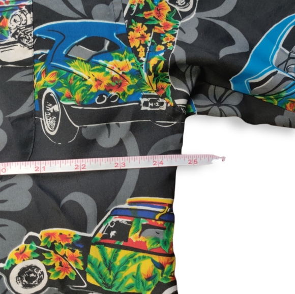 Koman Sport Hawaiian Shirt Men's XL Vintage 1950's Chevrolet Cars - Picture 3 of 7